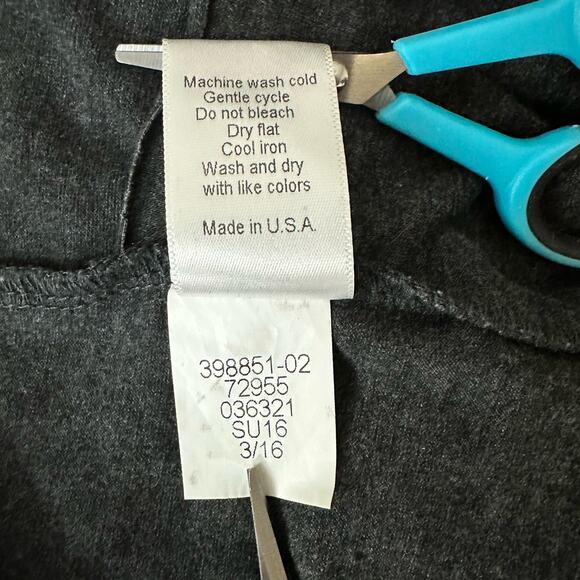 Athleta Gray Duet Faux Wrap Sleeveless Draped Asymmetrical Stretchy Dress Sz S - Picture 10 of 10